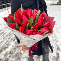 Букет из 27 цветов